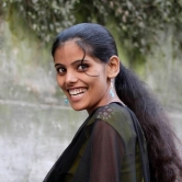 Woman on street in Kathmandu 